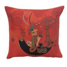 Kandinsky's Mit und Gegen European Cushion Cover