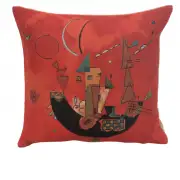 Kandinsky's Mit und Gegen Belgian Cushion Cover