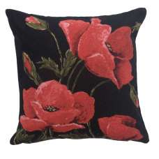 Poppies Small European Cushion Cover