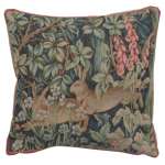 Two Hares In A Forest Small European Cushion Cover