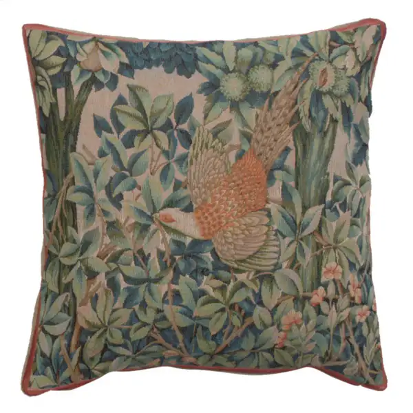 A Pheasant In A Forest Large French Couch Cushion