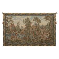 Washing by the Lake Both Panels European Tapestry
