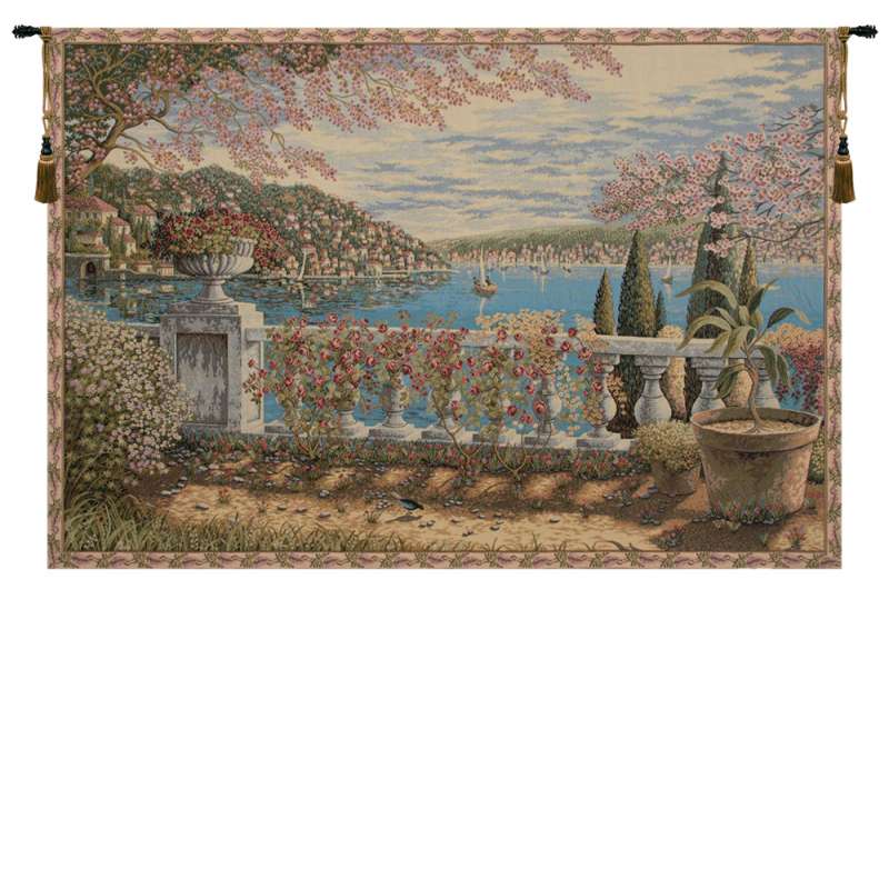 Giardino Sul Lago Italian Tapestry Wall Hanging