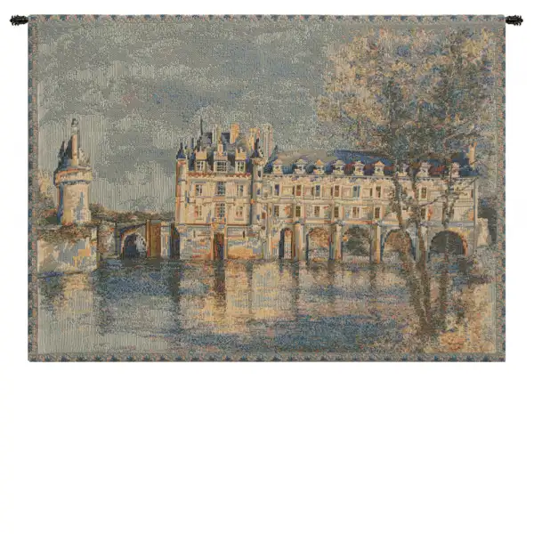 Chenonceau Castle Small Belgian Wall Tapestry