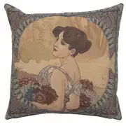 Mucha Summer II Old Style Belgian Cushion Cover