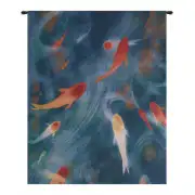 Koi Pond Small Wall Tapestry