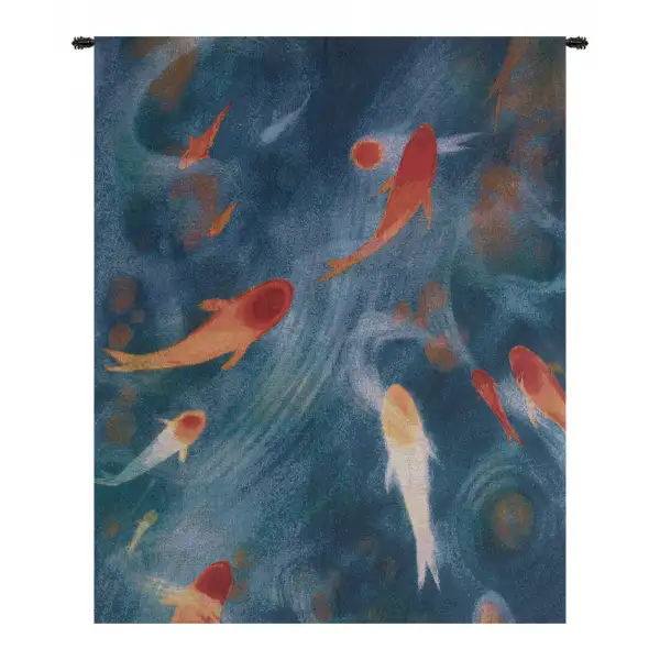 Koi Pond Small Wall Tapestry