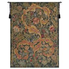 Acanthe Green Medium French Tapestry Wall Hanging