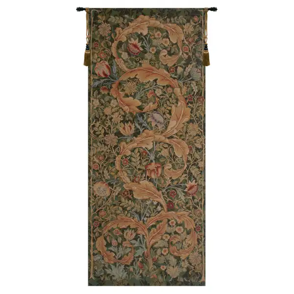 Acanthe Green Large French Wall Art Tapestry at Charlotte Home Furnishings Inc