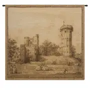 Castle Tower Belgian Tapestry Wall Hanging