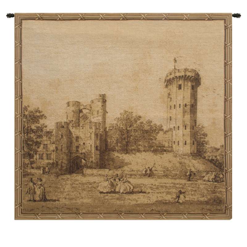 Castle Tower European Tapestry Wall Hanging