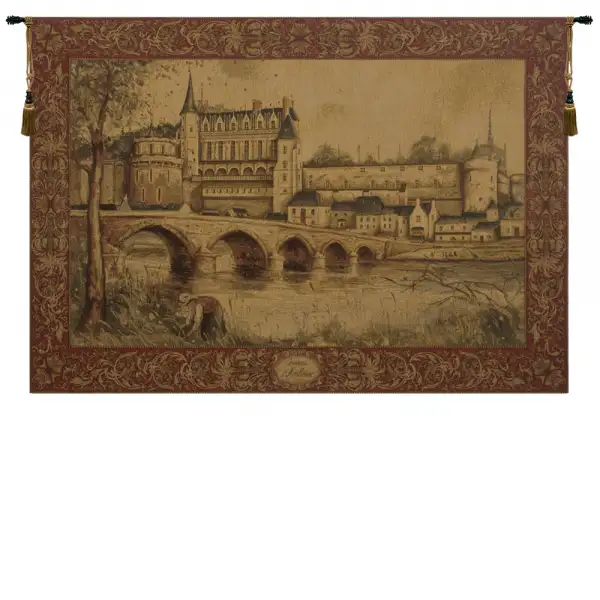 Olde World Chateau d Amboise Belgian Wall Tapestry