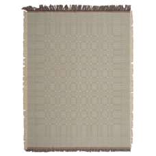 Two Sided Square Pattern Tapestry Throw