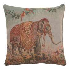 Elephant I Small Decorative Tapestry Pillow