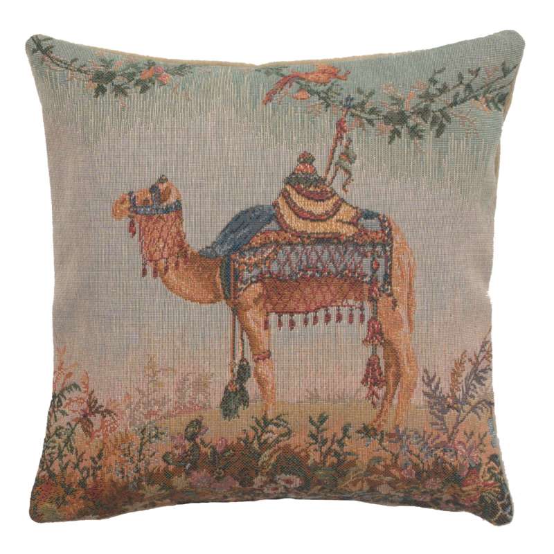 Camel Small French Tapestry Cushion