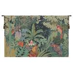 Jungle and Four Birds European Tapestry Wall hanging