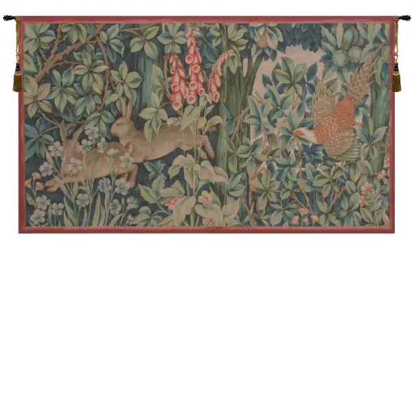 Hare And Pheasant French Wall Art Tapestry at Charlotte Home Furnishings Inc