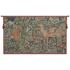 Pheasant and Doe European Tapestry Wall hanging