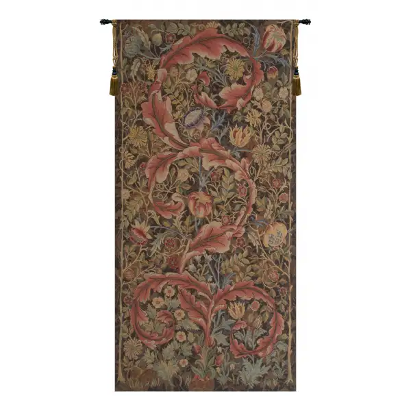 Acanthe Brown French Tapestry Wall Hanging 