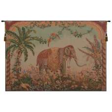Royal Elephant Large French Tapestry Wall Hanging