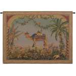 The Camel Large with Border European Tapestry Wall hanging