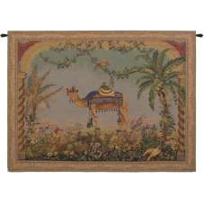 The Camel Large with Border European Tapestry Wall hanging