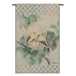 Nature's Harmony Finch Banner Tapestry