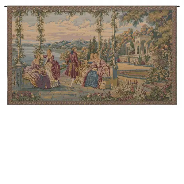Dame e Lago Italian Wall Tapestry