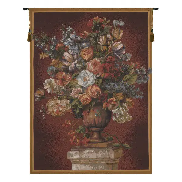 Bouquet Exemplar Red French Wall Tapestry