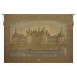 Chambord Castle Large European Tapestry Wall Hanging