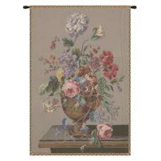 Floral Vase Still Life European Tapestry