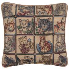 The Many Cats Italian Tapestry Cushion