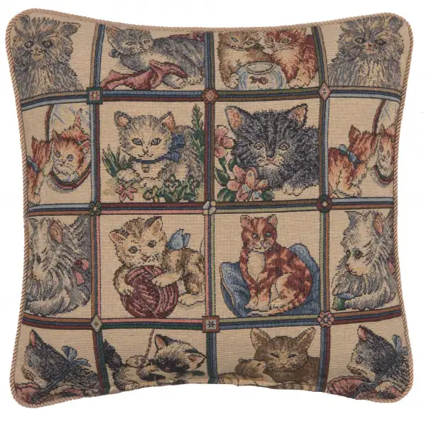 The Many Cats Italian Cushion Cover