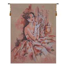 Lady In Rose Flanders Tapestry Wall Hanging