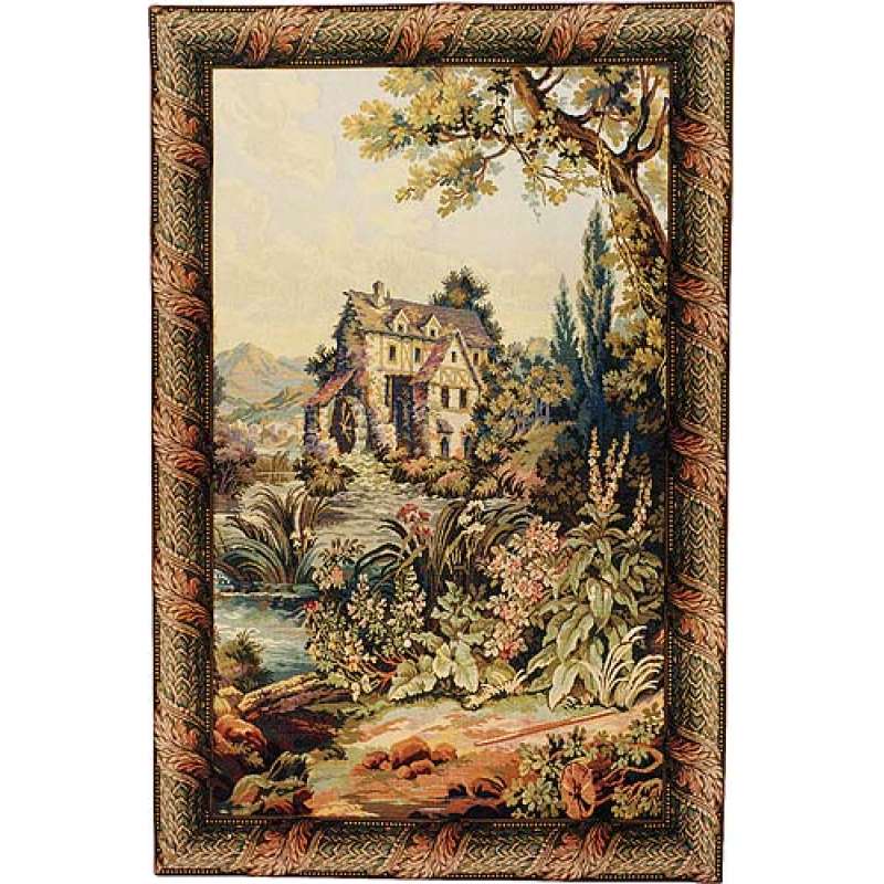 Old Mill Vertical Italian Tapestry