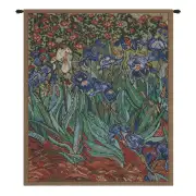 Les Iris Mini Belgian Tapestry - 18 in. x 21 in. Cotton/Viscose/Polyester by Vincent Van Gogh