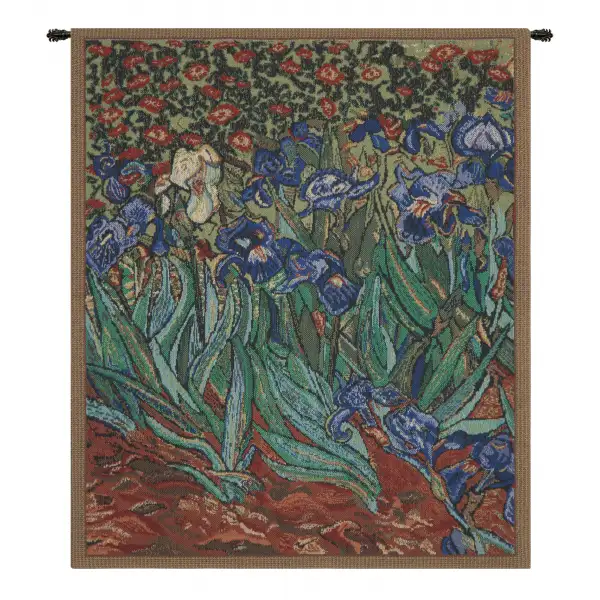 Les Iris Mini Belgian Wall Tapestry