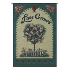 Love Grows Tapestry of Fine Art