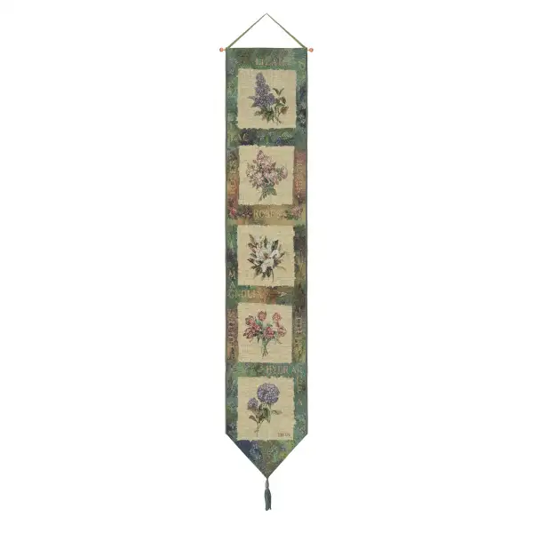 Flowers of Spring I Wall Tapestry Bell Pull