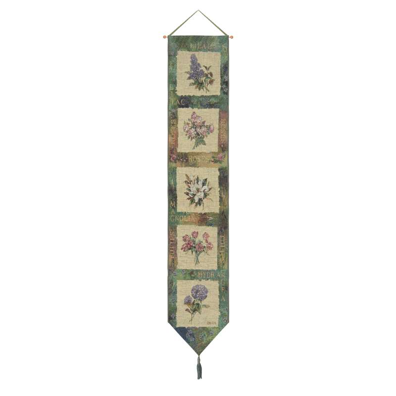 Flowers of Spring I Tapestry Bell Pull