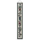 Backyard Birds at Christmas Bell Pull Tapestry