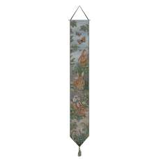 Three Garden Rabbits Tapestry Bell Pull