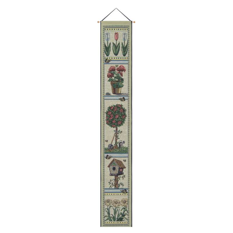 Garden Quilt Green Tapestry Bell Pull