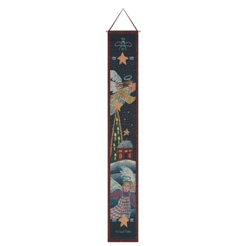 The Christmas Angels Tapestry Bell Pull