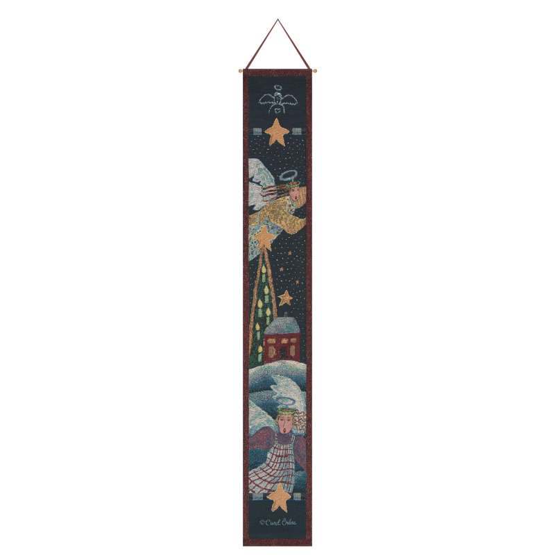 The Christmas Angels Bell Pull Tapestry