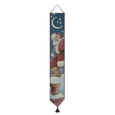 Santa's Coming Tapestry Bell Pull