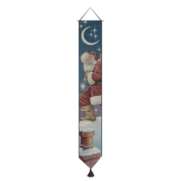 Santa's Coming Wall Tapestry Bell Pull