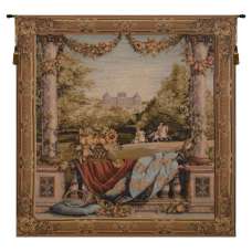 Chateau Bellevue (Square) European Tapestry Wall hanging