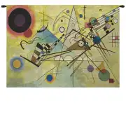 Kandinsky Composition VIII Belgian Tapestry Wall Hanging - 27 in. x 19 in. Wool/PolyViscous by Kandinsky