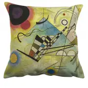 Composition VIII by Kandisnky Belgian Sofa Pillow Cover